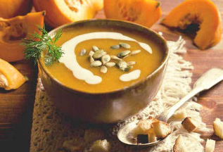 The pumpkin soup
