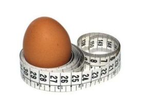 egg and centimeter to lose weight