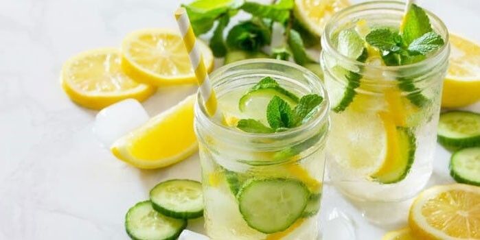 lemon water with cucumber to lose weight