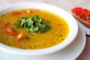 The lentil soup